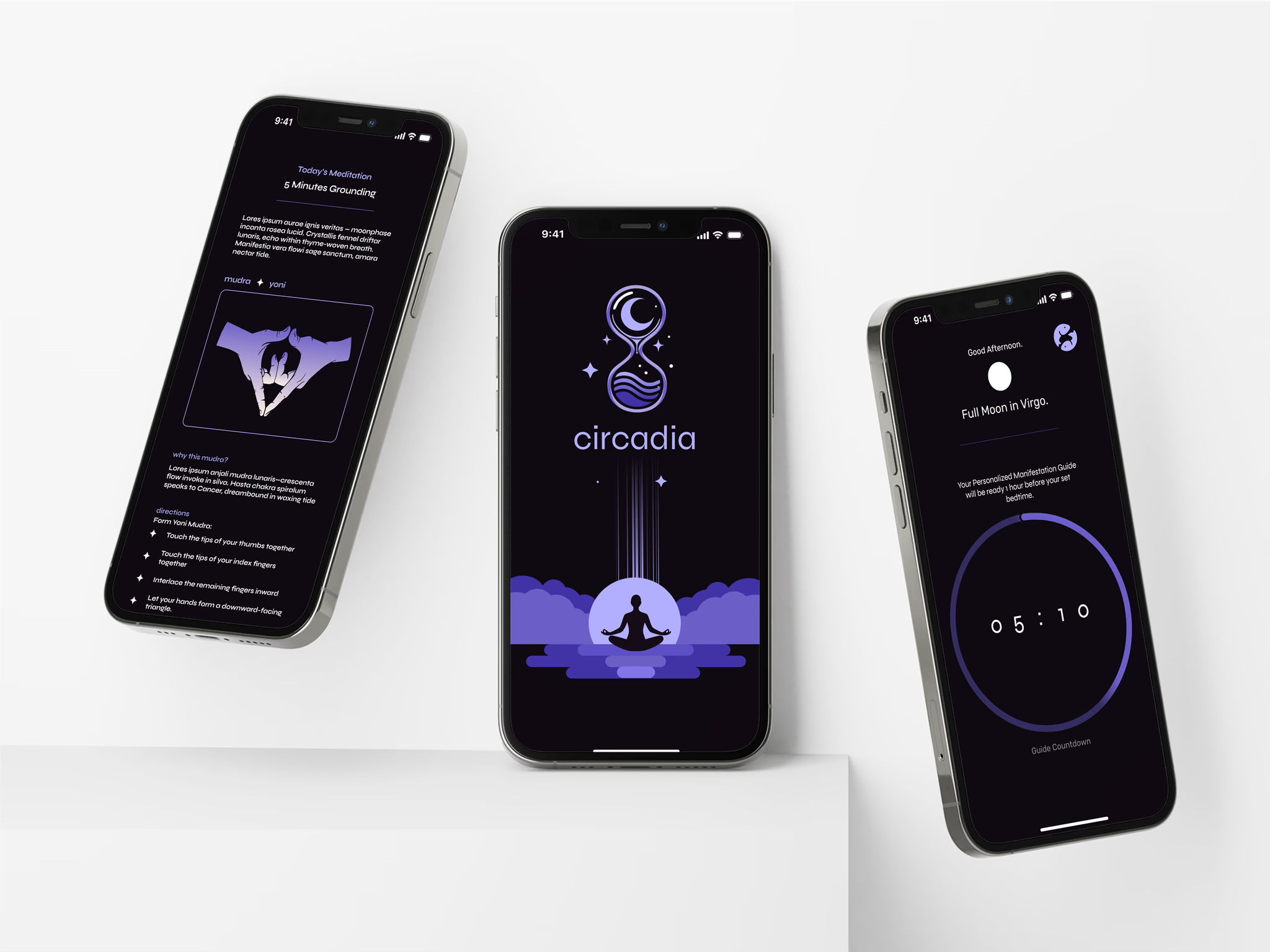 Circadia app mockup